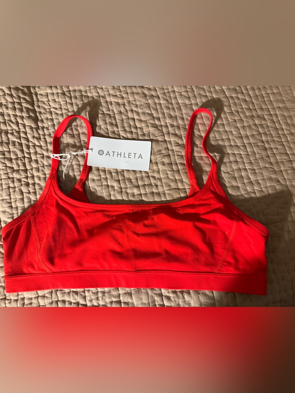 Athleta Bright Red Thin-Strap Everyday Sports Bra